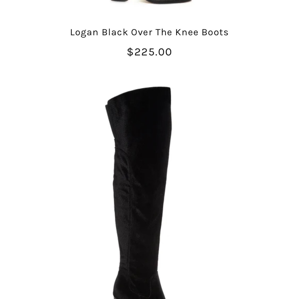 Kelsi Dagger Logan Black Over the Knee Boots
“Wide calf “